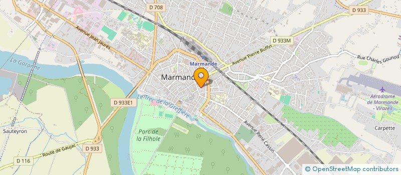 localisation de l'entreprise ASSOCIATION MUSICOMO  MARMANDE