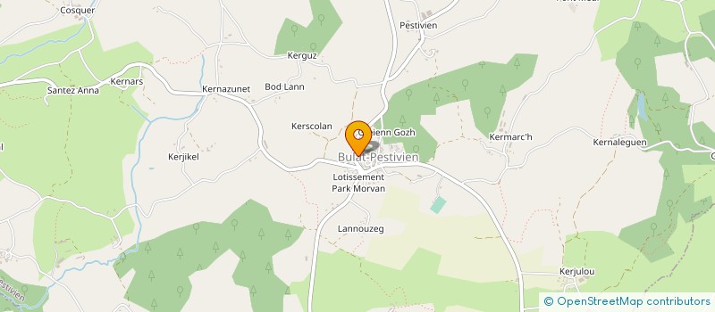 localisation de l'entreprise ASSOCIATION MUSIK AR VRO  BULAT-PESTIVIEN