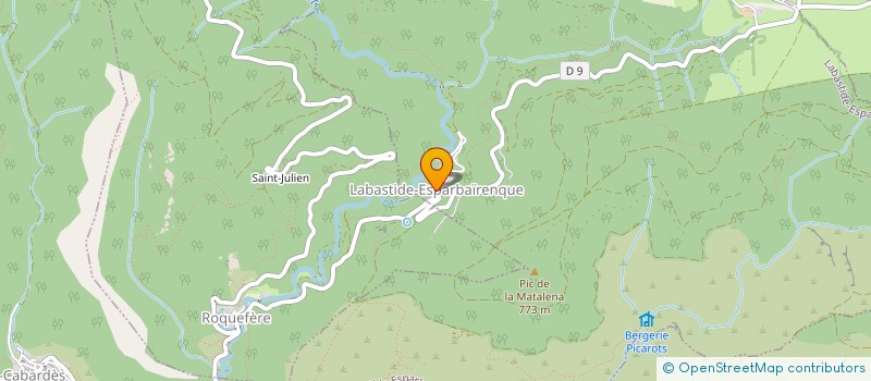 localisation de l'entreprise ASSOCIATION MUSIQUE CULTURE ET PATRIMOINE LES BASTIDOLS  LABASTIDE-ESPARBAIRENQUE