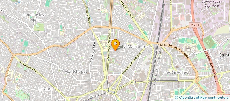 localisation de l'entreprise ASSOCIATION MUSIQUE DE CHAMBRE COTE D'OR  DIJON