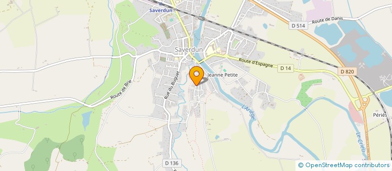 localisation de l'entreprise ASSOCIATION MUSIQUE ENERGIE à SAVERDUN