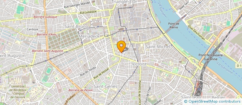 localisation de l'entreprise ASSOCIATION MUSIQUE ET MUSICOTHERAPIE (AMMG)  BORDEAUX