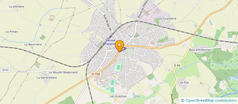 localisation de l'entreprise ASSOCIATION MUSIQUE LA PAZENNAISE à SAINTE-PAZANNE