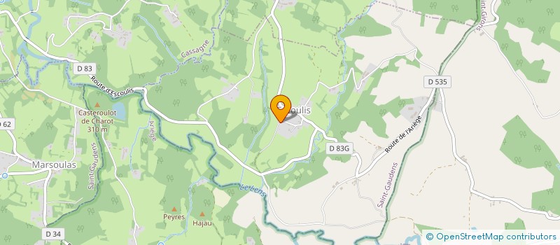 localisation de l'entreprise ASSOCIATION MUSIQUES EN COMMINGES  MARSOULAS