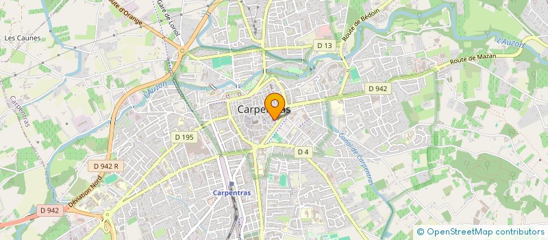 localisation de l'entreprise ASSOCIATION MUSITHEA  CARPENTRAS