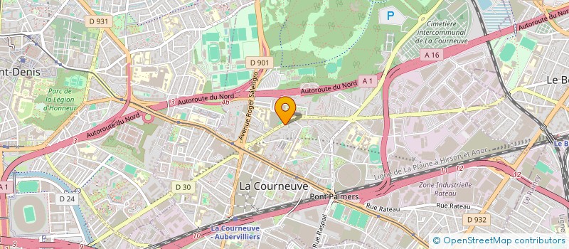 localisation de l'entreprise ASSOCIATION MUSSIDAL JAGGA DE FRANCE & DE BELGIQUE à LA COURNEUVE