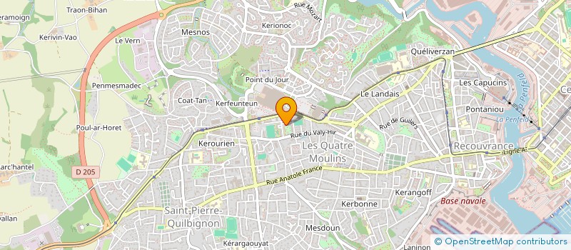 localisation de l'entreprise ASSOCIATION MUSULMANE CULTURELLE ET SPORTIVE DES QUATRE MOULINS à BREST