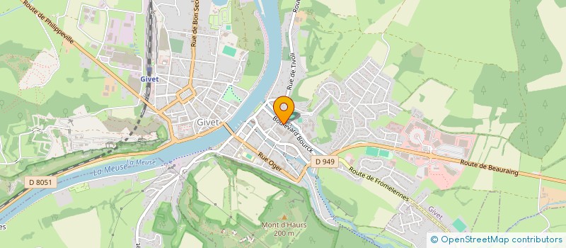 localisation de l'entreprise ASSOCIATION MUSULMANE DE GIVET  GIVET