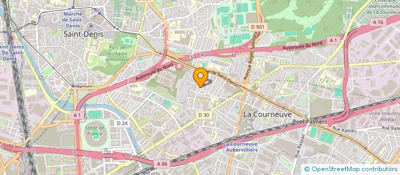 localisation de l'entreprise ASSOCIATION MUSULMANE DE L INDE DU 93 à LA COURNEUVE