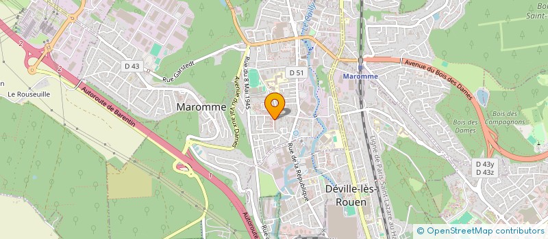 localisation de l'entreprise ASSOCIATION MUSULMANE DE LA VALLEE DU CAILLY ( A..M.V.D.C)  MAROMME