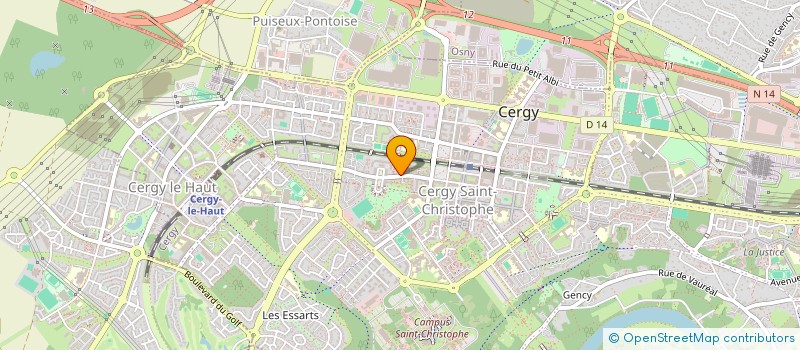 localisation de l'entreprise ASSOCIATION MUSULMANE TAMIL DE CERGY  CERGY