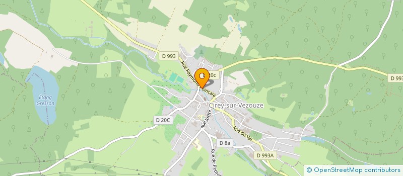 localisation de l'entreprise ASSOCIATION MUTILES ET COMBATTANTS  CIREY-SUR-VEZOUZE