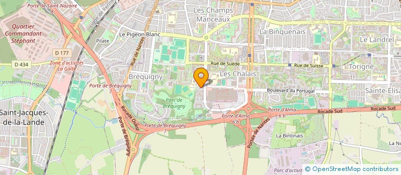 localisation de l'entreprise ASSOCIATION MUTSAMUDIENNE DE RENNES ( OUVAMOJA)  RENNES
