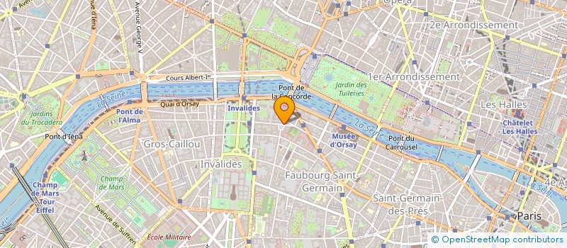 localisation de l'entreprise ASSOCIATION MUTUALISTE DES OEUVRES SOCIALES DU PERSONNEL DE L'ASSEMBLEE NATIONALE à PARIS
