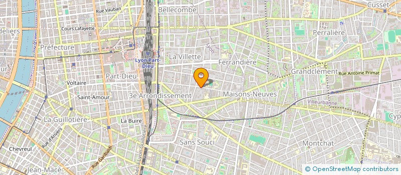 localisation de l'entreprise ASSOCIATION MVOG ADA DE LYON  LYON 3EME