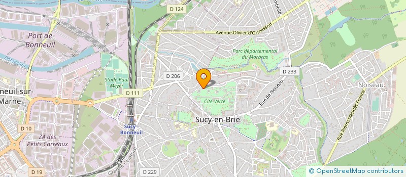 localisation de l'entreprise ASSOCIATION MWINANI D'ENTRAIDE ET SOCIO-CULTURELLE  SUCY-EN-BRIE