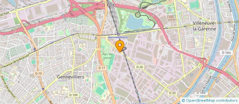 localisation de l'entreprise ASSOCIATION MWINDA à GENNEVILLIERS