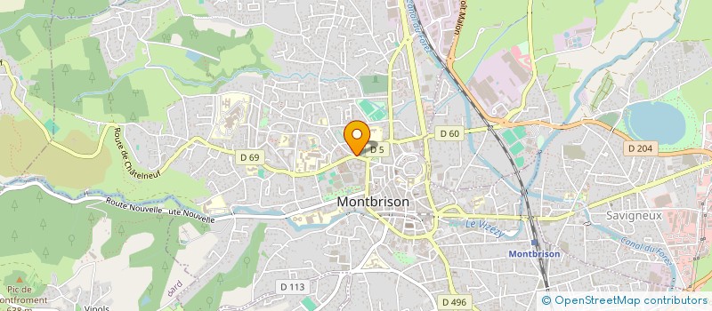 localisation de l'entreprise ASSOCIATION MX PROD  MONTBRISON