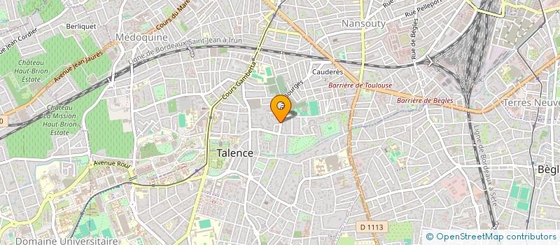 localisation de l'entreprise ASSOCIATION MYCITY  TALENCE