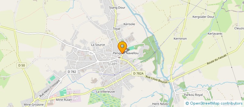 localisation de l'entreprise ASSOCIATION NAC DE BRETAGNE  SCAER