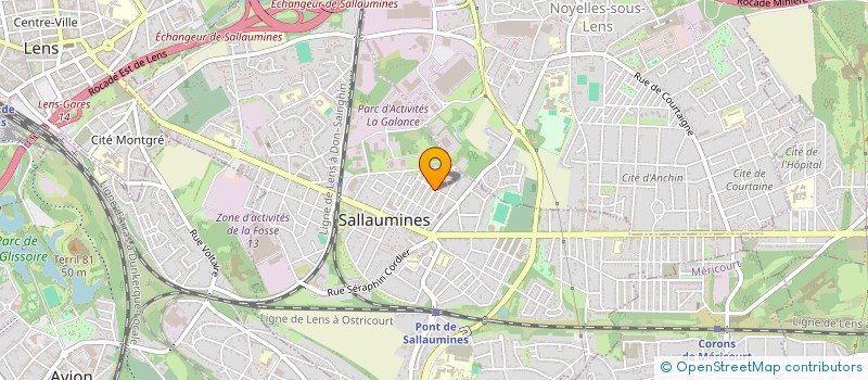 localisation de l'entreprise ASSOCIATION NADJERA  SALLAUMINES