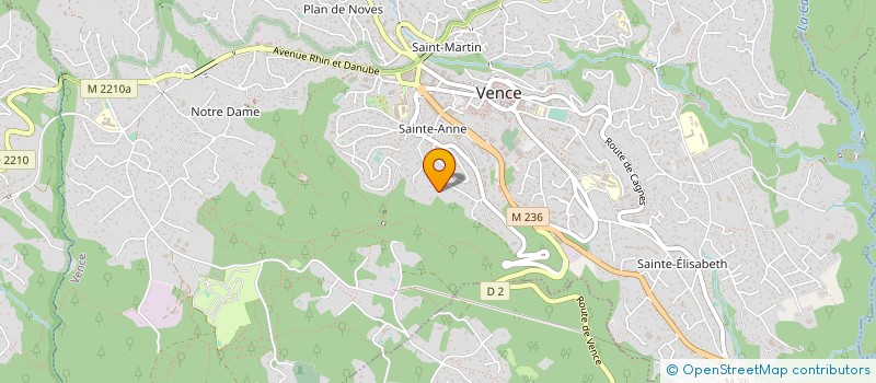 localisation de l'entreprise ASSOCIATION NALL'SART à VENCE