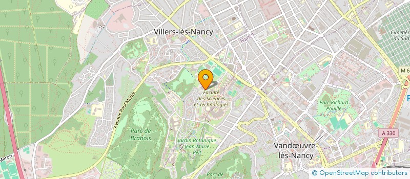 localisation de l'entreprise ASSOCIATION NANCEIENNE DES ETUDIANTS EN MANAGEMENT DU SPORT EN STAPS  VILLERS-LES-NANCY