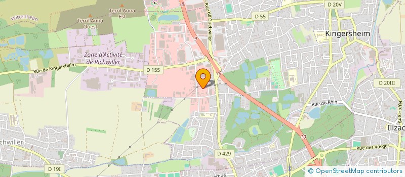 localisation de l'entreprise ASSOCIATION NATIONALE DES ALPINS - SECTION DE FRANCE  KINGERSHEIM