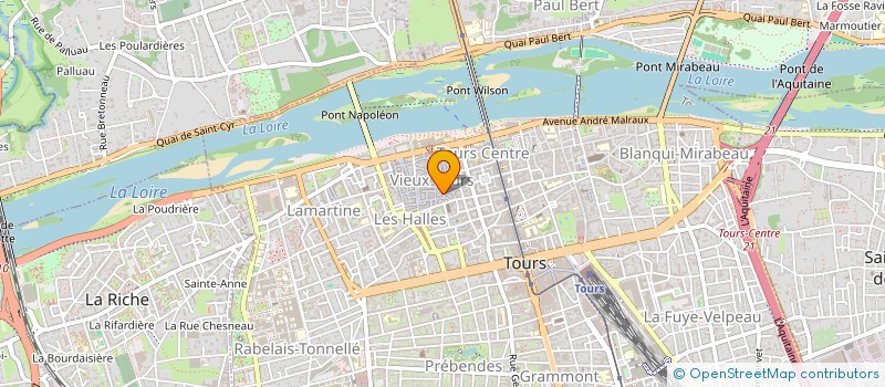 localisation de l'entreprise ASSOCIATION NATIONALE DES ANCIENS COMBATTANTS ET AMI (E)S DE LA RESISTANCE D'INDRE-ET-LOIRE  SAINT-PIERRE-DES-CORPS