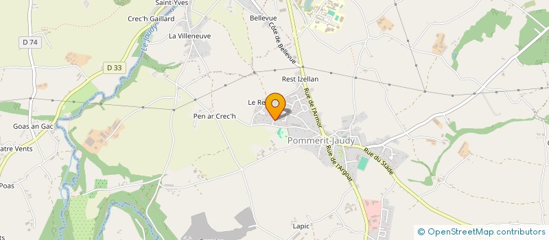 localisation de l'entreprise ASSOCIATION NATIONALE DES ANCIENS COMBATTANTS ET AMIS DE LA RESISTANCE - A.N.A.C.R. COMITE LOCAL DE TREGUIER  LA ROCHE-JAUDY