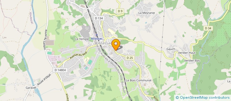 localisation de l'entreprise ASSOCIATION NATIONALE DES ANCIENS COMBATTANTS ET AMIS DE LA RSISTANCE COMITE DE LA CORREZE LOCAL D'ALLASSAC-DONZNAC  ALLASSAC