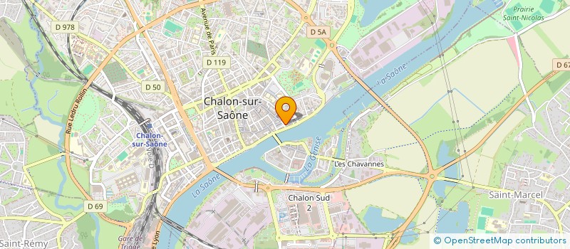 localisation de l'entreprise ASSOCIATION NATIONALE DES CONSEILLERS PEDAGOGIQUES ET AUTRES FORMATEURS DELEGATION DE LA SAONE-ET-LOIRE à CHALON-SUR-SAONE