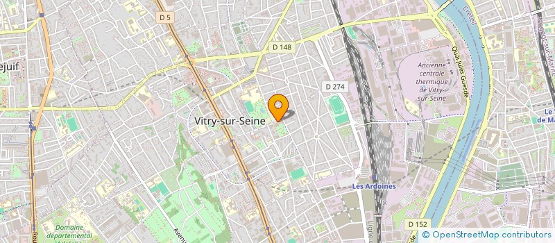 localisation de l'entreprise ASSOCIATION NATIONALE DES ECOLES D'ART TERRITORIALES DE PRATIQUES AMATEURS à VITRY-SUR-SEINE