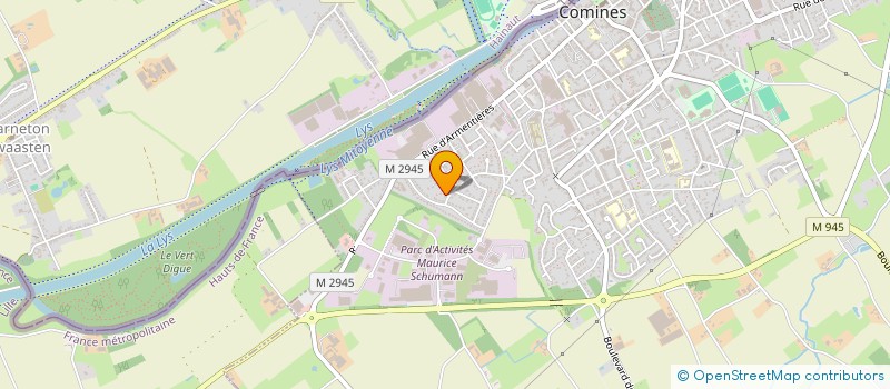 localisation de l'entreprise ASSOCIATION NATIONALE DES INSTRUCTEURS ET MONITEURS DE SECOURISME DU NORD  COMINES