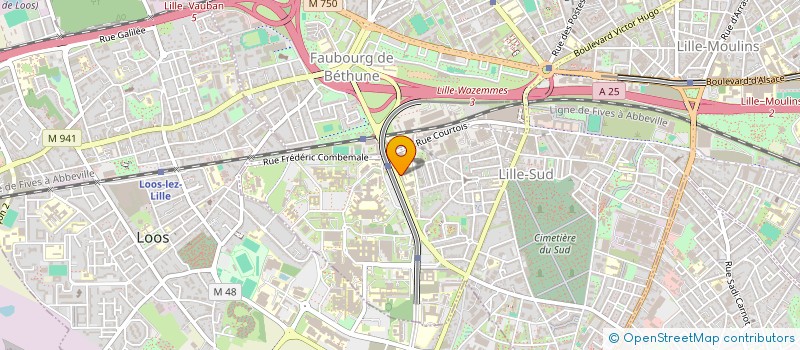 localisation de l'entreprise ASSOCIATION NATIONALE DES INTERNES DE MEDECINE DU TRAVAIL à LILLE