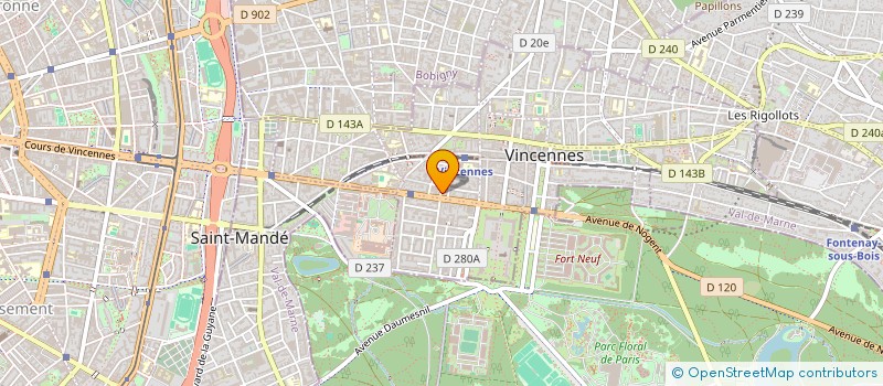 localisation de l'entreprise ASSOCIATION NATIONALE DES MEDIATEURS (A.N.M.) à VINCENNES