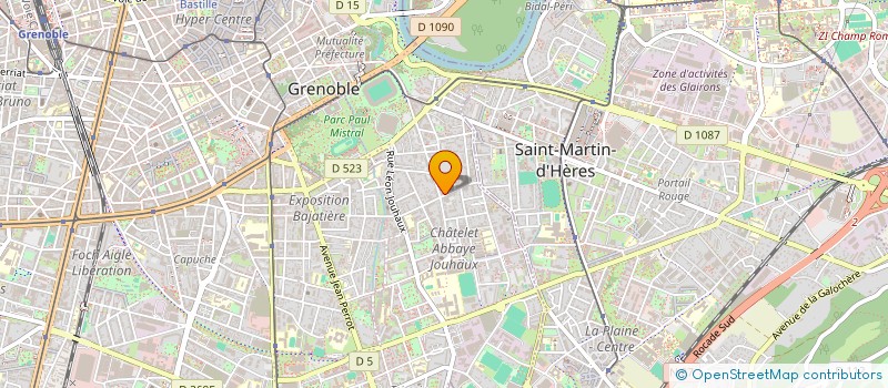 localisation de l'entreprise ASSOCIATION NATIONALE DES PIONNIERS ET COMBATTANTS VOLONTAIRES DU VERCORS à GRENOBLE