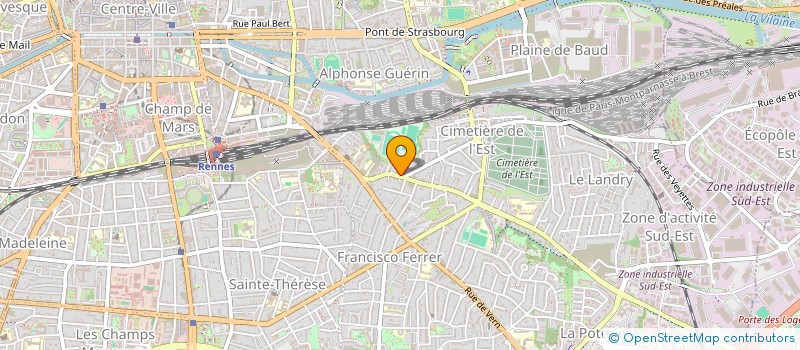 localisation de l'entreprise ASSOCIATION NATIONALE POUR LA QUALITE DES SOINS EN PSYCHIATRIE  RENNES