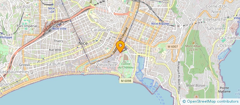 localisation de l'entreprise ASSOCIATION NATIONALE POUR LES ENFANTS INTELLECTUELLEMENT PRECOCES COTE D'AZUR à NICE