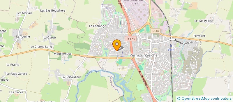 localisation de l'entreprise ASSOCIATION NATIONALE POUR UNE SOCIETE SOLIDAIRE, ACTIVE ET BIENVEILLANTE  VERN-SUR-SEICHE