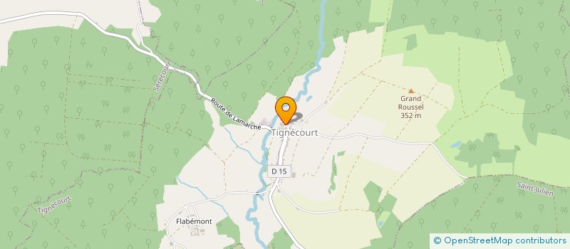 localisation de l'entreprise ASSOCIATION NATUR IMAGES  TIGNECOURT