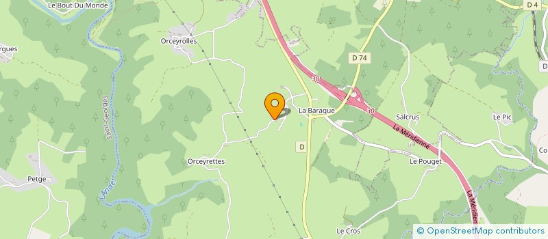 localisation de l'entreprise ASSOCIATION NATURALISTE DE L'EST CANTAL à ANGLARDS-DE-SAINT-FLOUR