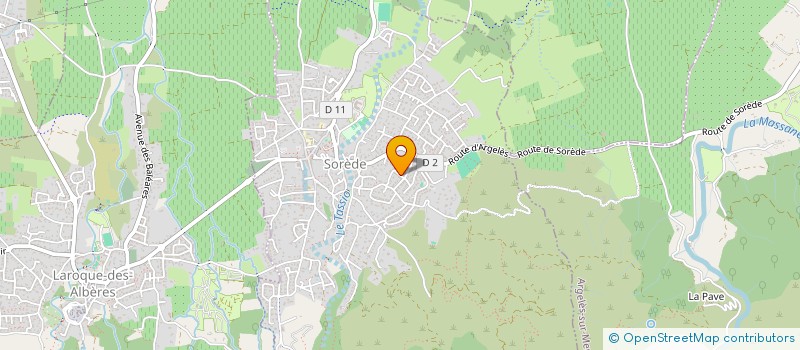 localisation de l'entreprise ASSOCIATION NATURE ENVIRONNEMENT SCIENCES  SOREDE