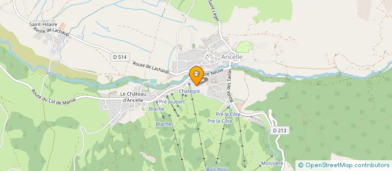 localisation de l'entreprise ASSOCIATION NATURE ET MONTAGNE  ANCELLE