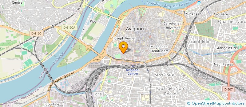 localisation de l'entreprise ASSOCIATION NATURE ET RANDONNEE PEDESTRE DE VAUCLUSE (A.N.R.P.V)  AVIGNON