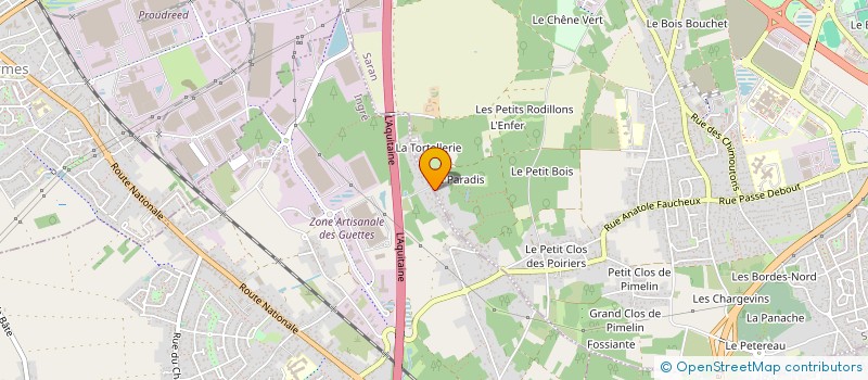 localisation de l'entreprise ASSOCIATION NATURE SARAN  SARAN