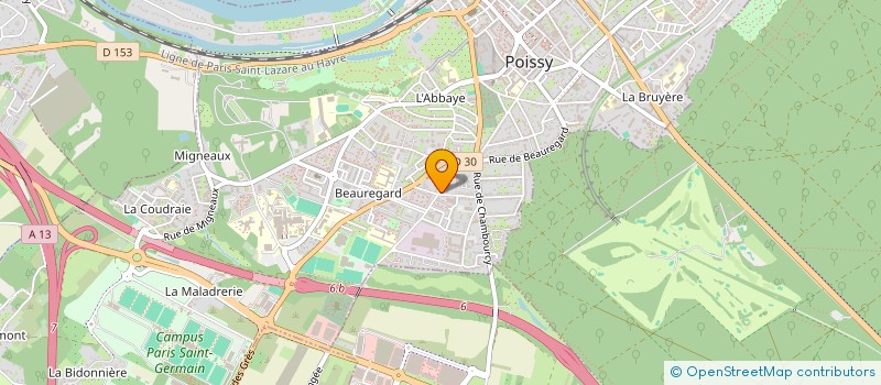 localisation de l'entreprise ASSOCIATION NATURELLE POUR L'AGRICULTRE ET LE DEVELOPPEMENT DE PROJETS EQUITABLES  POISSY