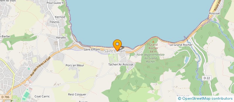 localisation de l'entreprise ASSOCIATION NAUTIQUE DE SAINT-EFFLAM  PLESTIN-LES-GREVES