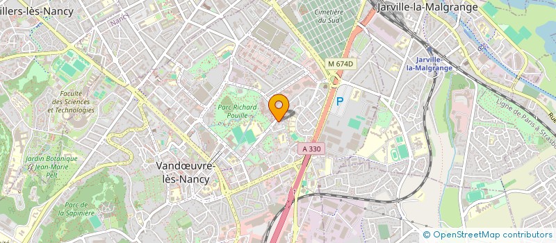 localisation de l'entreprise ASSOCIATION NDOUMBE LAND  VANDUVRE-LES-NANCY