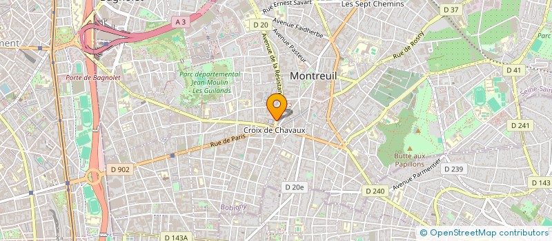 localisation de l'entreprise ASSOCIATION NDOUNGOU ADOUNA à MONTREUIL